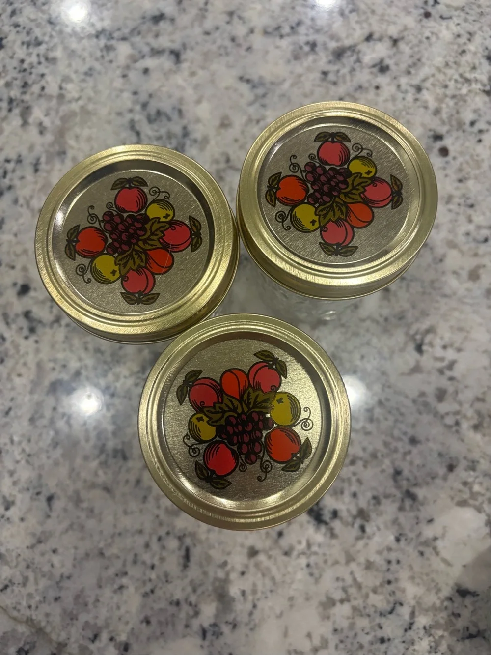 Vintage Ball Quilted Crystal Jelly Jars - Set of 5  Hard to find.